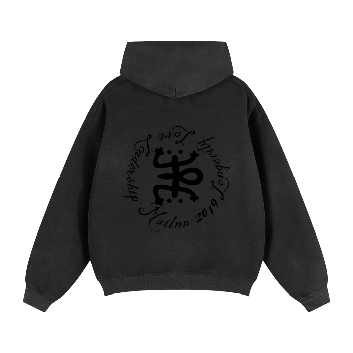 Zip-Through Boxy Hoodie #RU0076