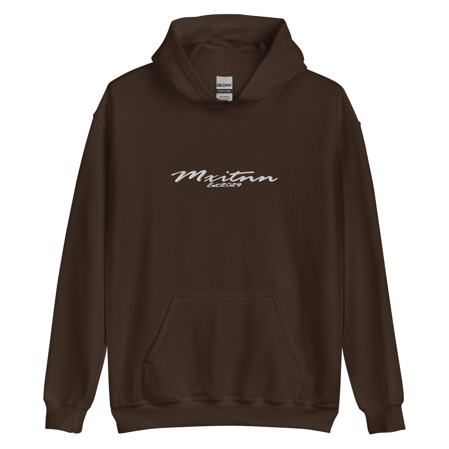 Mxitnn Script Hoodie Embroidery