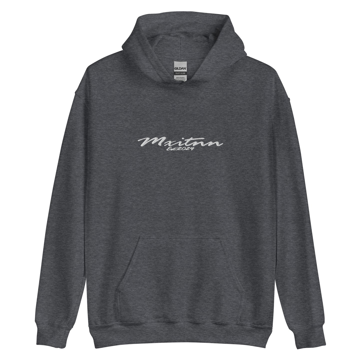 Mxitnn Script Hoodie Embroidery