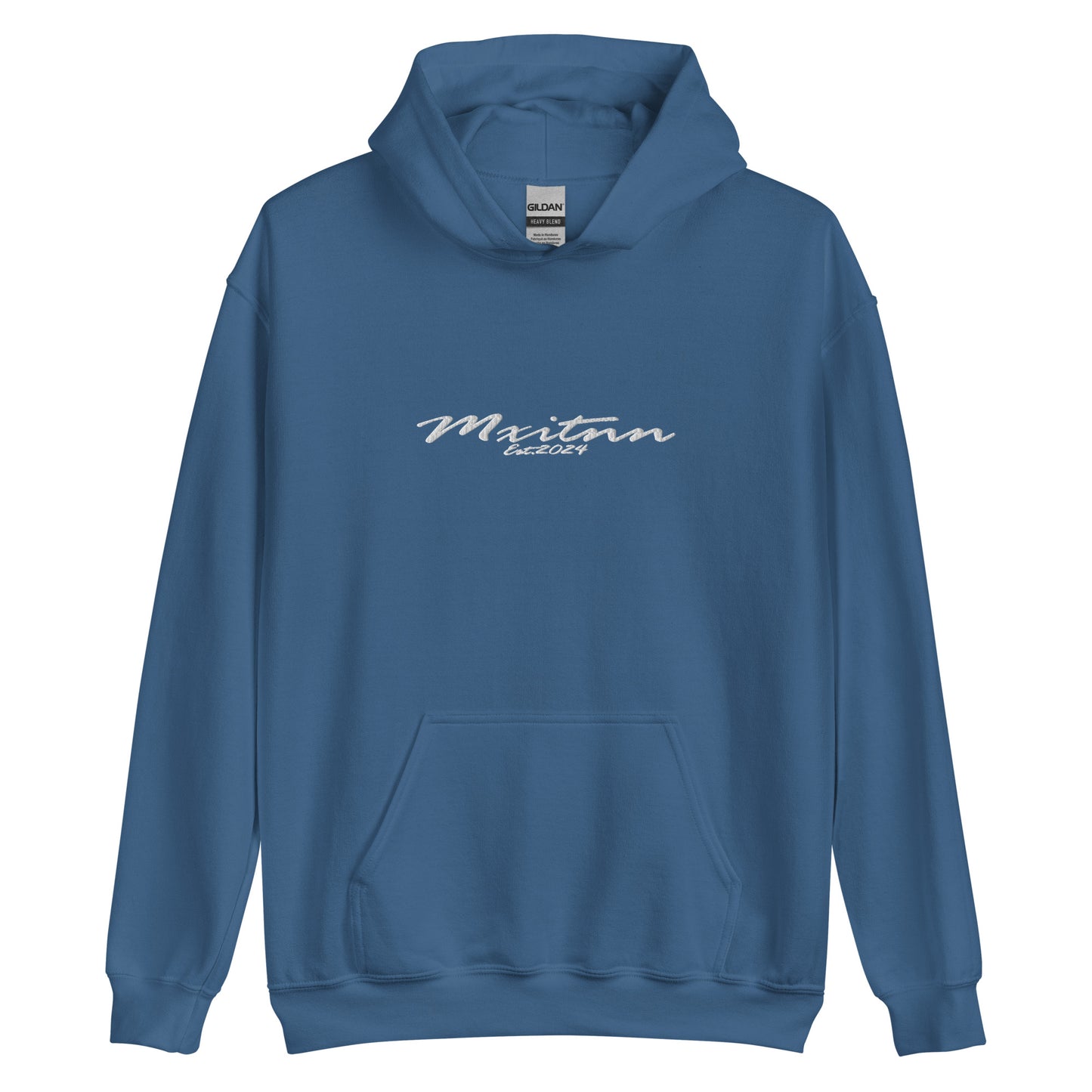 Mxitnn Script Hoodie Embroidery