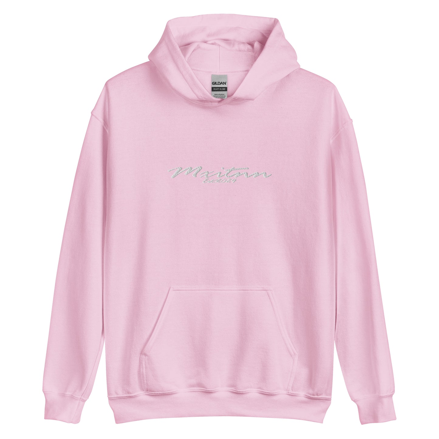 Mxitnn Script Hoodie Embroidery