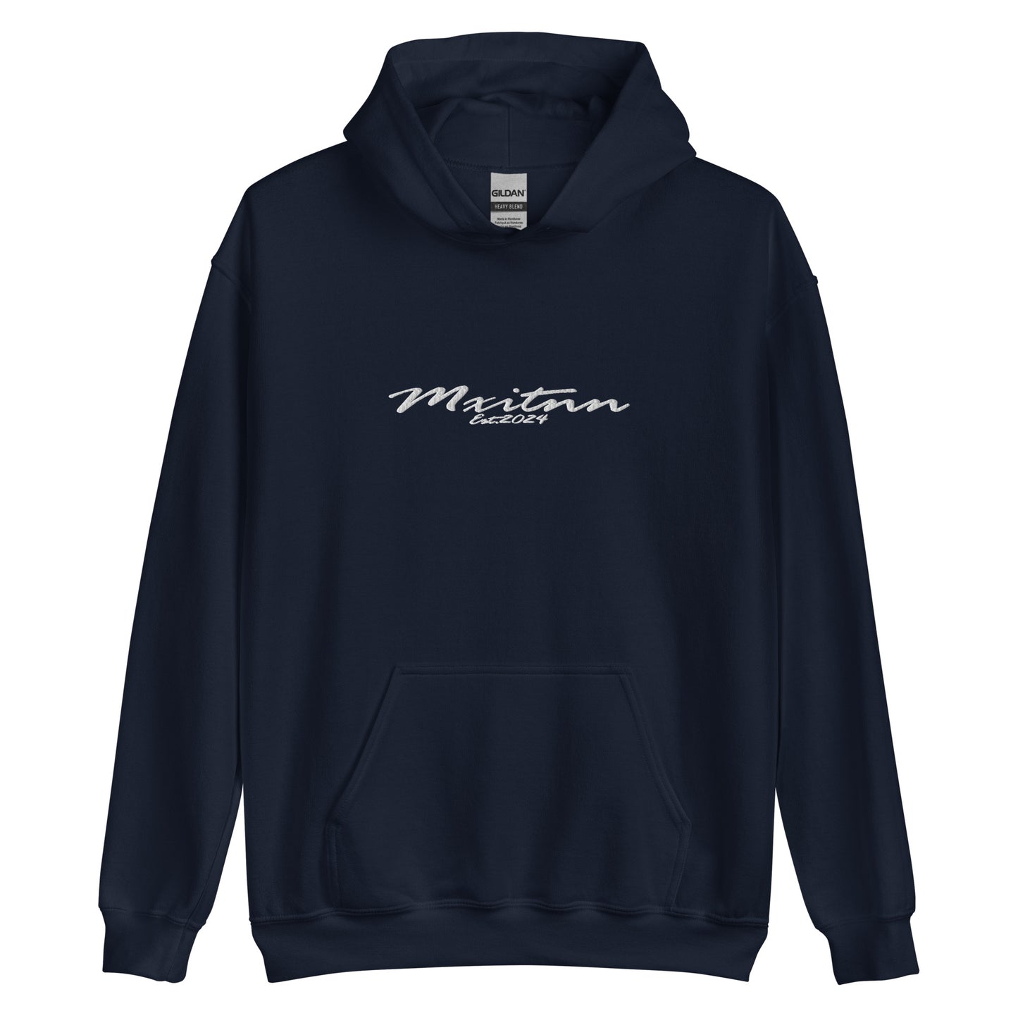 Mxitnn Script Hoodie Embroidery