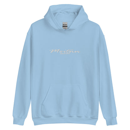 Mxitnn Script Hoodie Embroidery