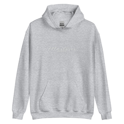 Mxitnn Script Hoodie Embroidery